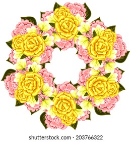 Abstract flower background with place for your text