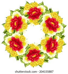 Abstract flower background with place for your text