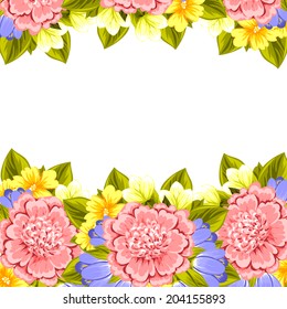 Abstract flower background with place for your text