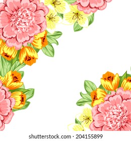 Abstract flower background with place for your text