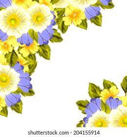 Abstract flower background with place for your text