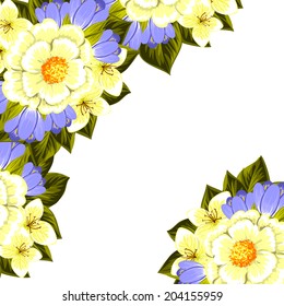 Abstract flower background with place for your text