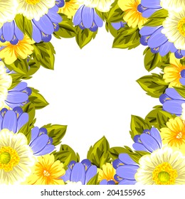 Abstract flower background with place for your text