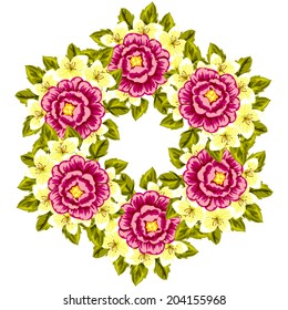 Abstract flower background with place for your text