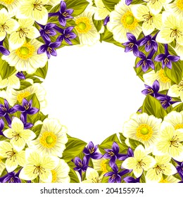 Abstract flower background with place for your text