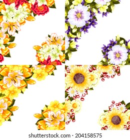 Abstract flower background with place for your text