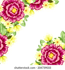 Abstract flower background with place for your text