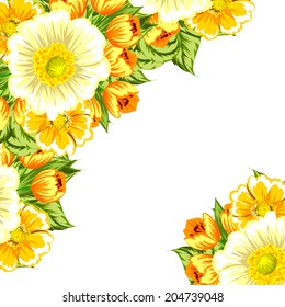 Abstract flower background with place for your text