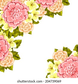 Abstract flower background with place for your text