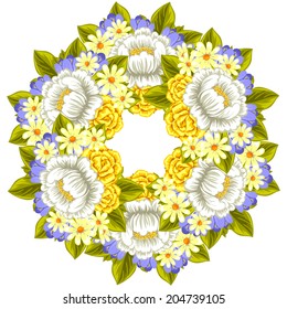 Abstract flower background with place for your text