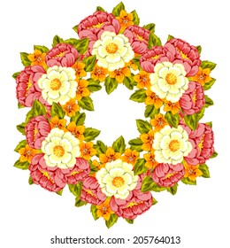 Abstract flower background with place for your text