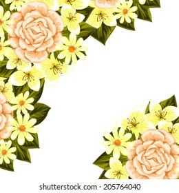 Abstract flower background with place for your text