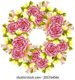 Abstract flower background with place for your text