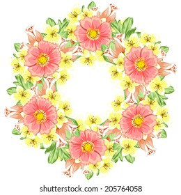 Abstract flower background with place for your text