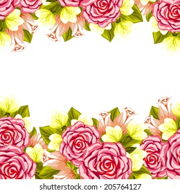 Abstract flower background with place for your text