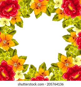 Abstract flower background with place for your text