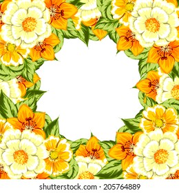Abstract flower background with place for your text