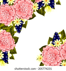 Abstract flower background with place for your text