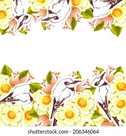 Abstract flower background with place for your text