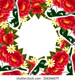 Abstract flower background with place for your text