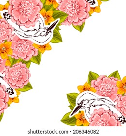 Abstract flower background with place for your text