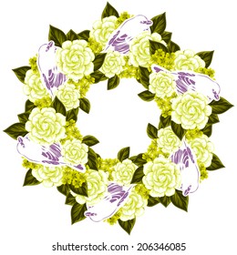 Abstract flower background with place for your text