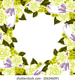 Abstract flower background with place for your text
