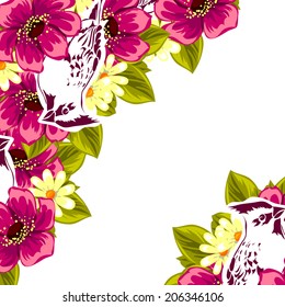 Abstract flower background with place for your text