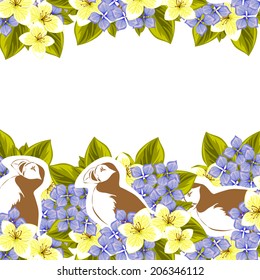 Abstract flower background with place for your text