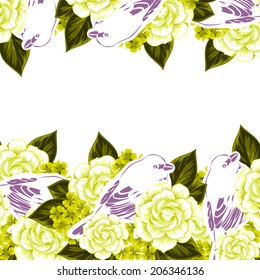 Abstract flower background with place for your text