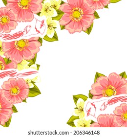 Abstract flower background with place for your text