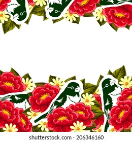 Abstract flower background with place for your text