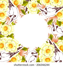 Abstract flower background with place for your text