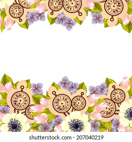 Abstract flower background with place for your text
