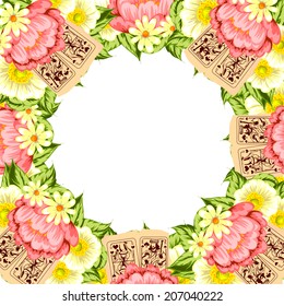 Abstract flower background with place for your text