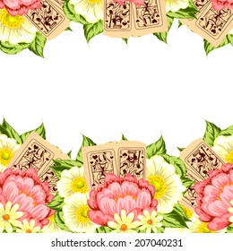 Abstract flower background with place for your text