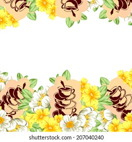 Abstract flower background with place for your text
