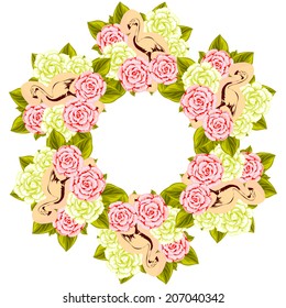 Abstract flower background with place for your text