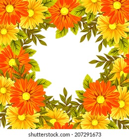 Abstract flower background with place for your text