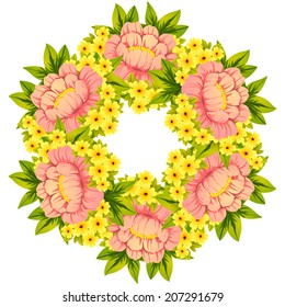 Abstract flower background with place for your text