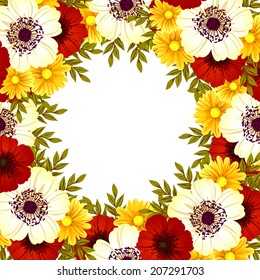 Abstract flower background with place for your text