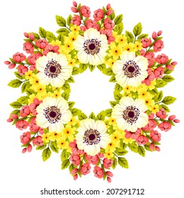 Abstract flower background with place for your text