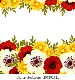 Abstract flower background with place for your text