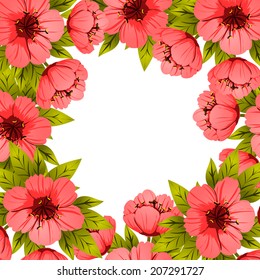 Abstract flower background with place for your text