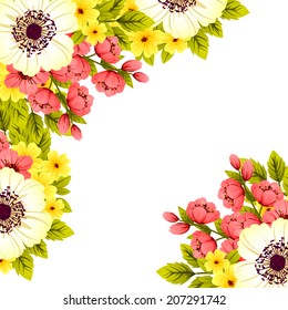 Abstract flower background with place for your text