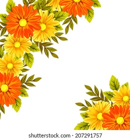 Abstract flower background with place for your text