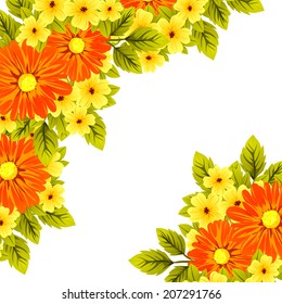 Abstract flower background with place for your text