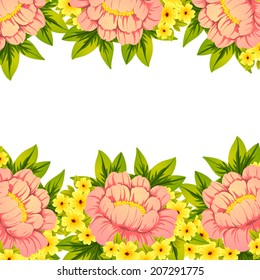 Abstract flower background with place for your text