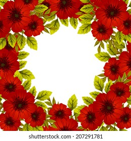 Abstract flower background with place for your text