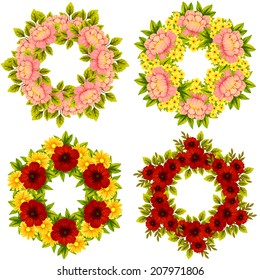 Abstract flower background with place for your text